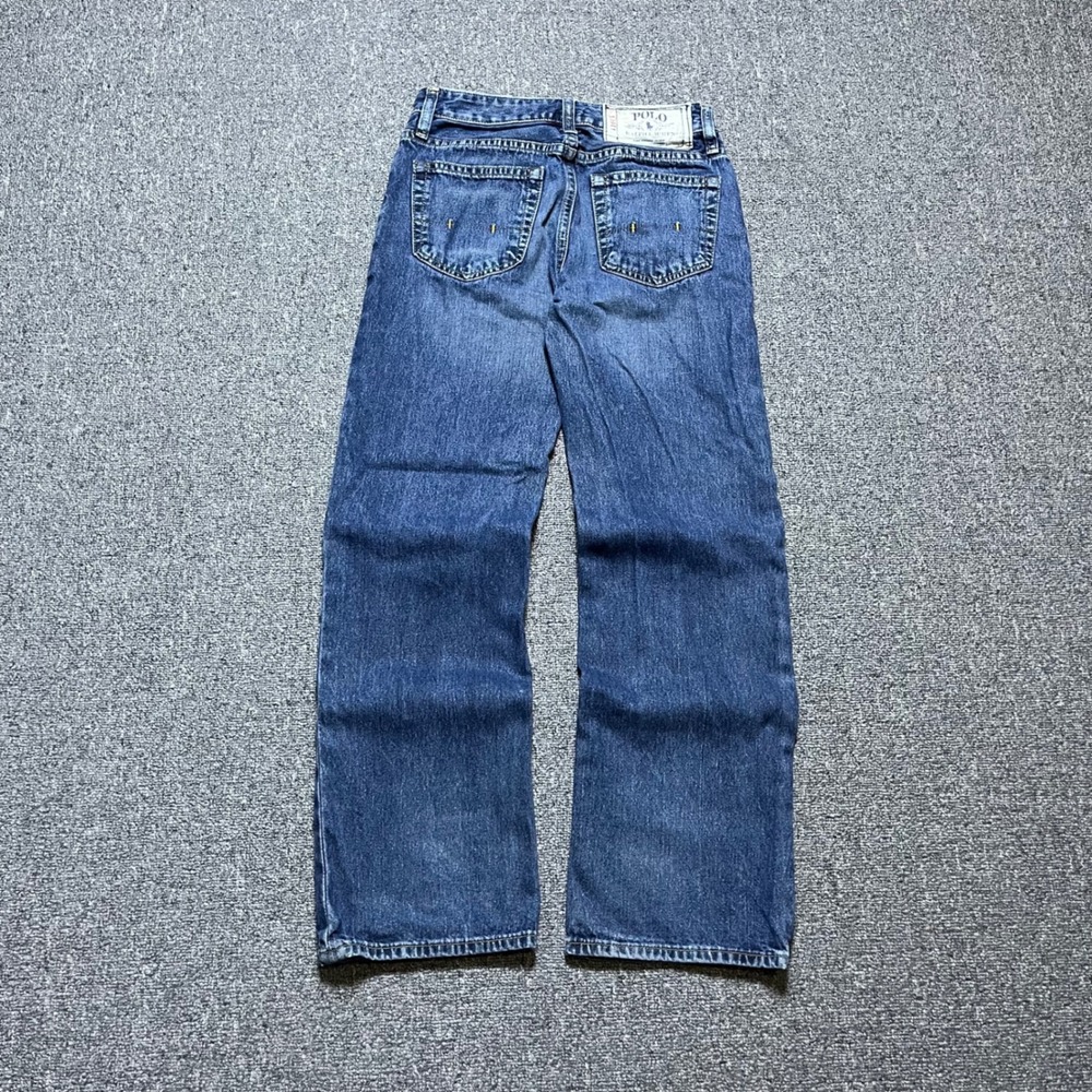 Polo Ralph Lauren Jeans Size 10 Blue New Thompson Straight Leg Denim Kids - Picture 1 of 9
